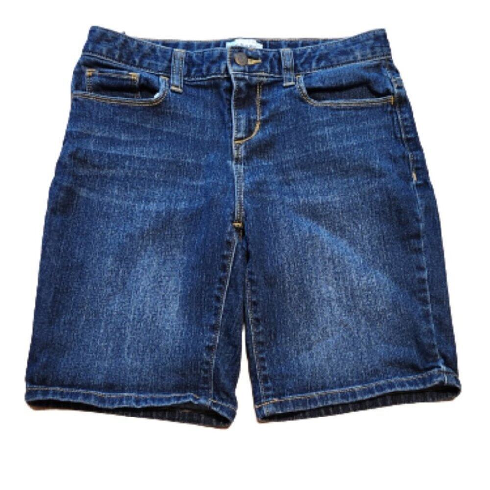 Old Navy Girls Bermuda Blue Jeans Shorts || sz14 EUC